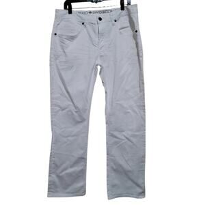 Buffalo David Bitton  Men's White Slim Straight Jeans Size 34 X 30